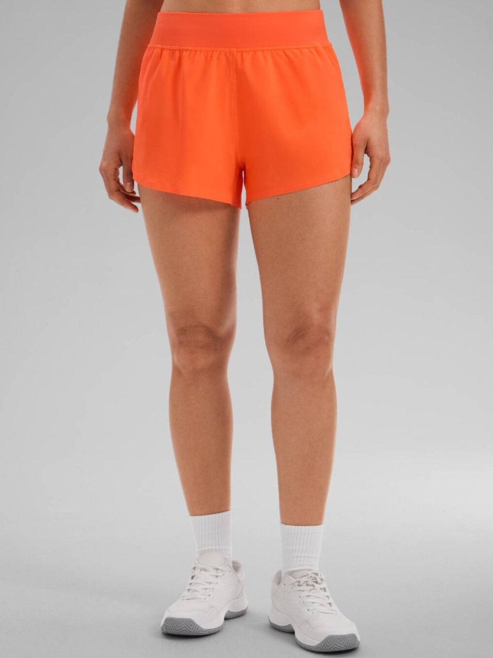 Feathery-Fit Soft High Waisted Split Lined Shorts 3''